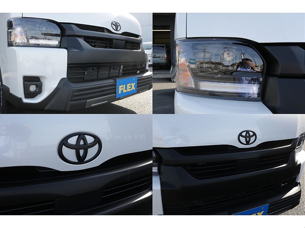 フロントグリル、トヨタエンブレムもマッドブラック塗装済み！！