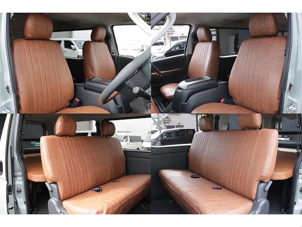 新品クラシックブラウンシートカバー装備！！