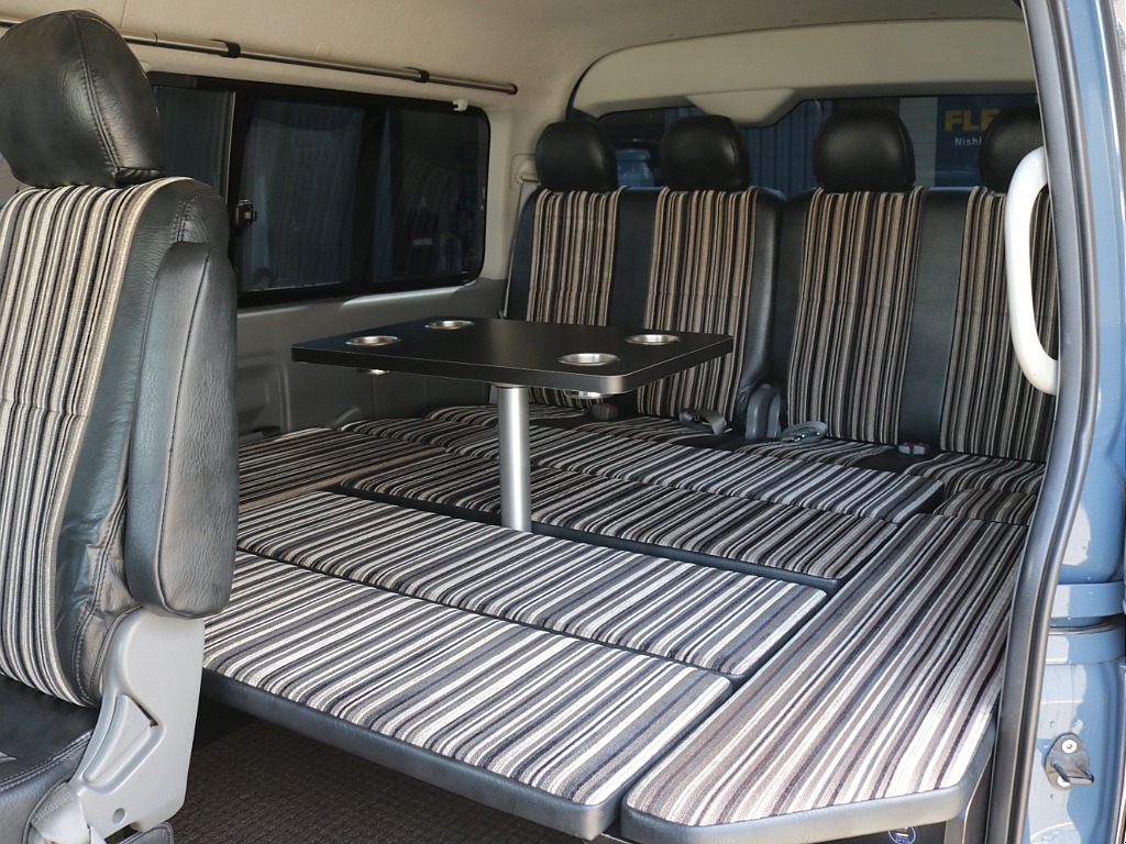 ２２年式リノカコーストライン角目４灯Ｒ１シートアレンジ施工新品オリジナルクラシックＬＥＤテールライト全席ファブリックシートカバー！！