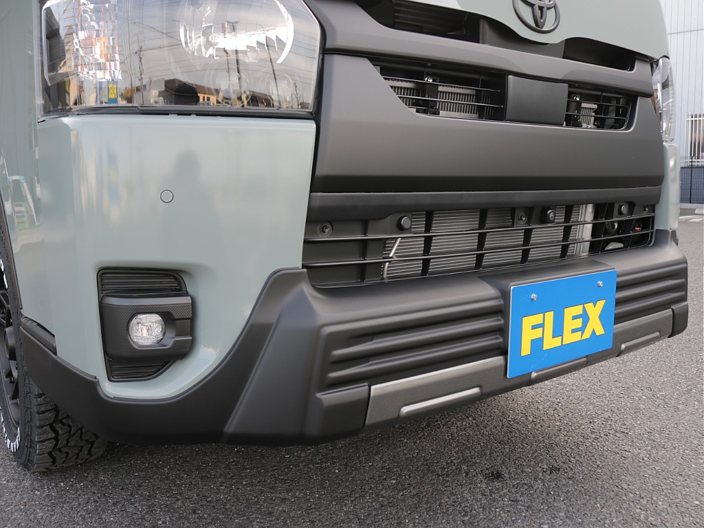 令和８年式ハイエースVアースカラーパッケージ２８００ディーゼル４WDブラックエディション完成！新品オリジナルバンパー新品オリジナル１６インチアルミ新品１６インチタイヤ新品オリジナルテールベットKIT