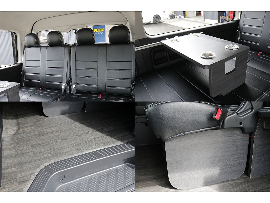 リア全面床張り施工済み、専用テーブルＫＩＴ装備！！