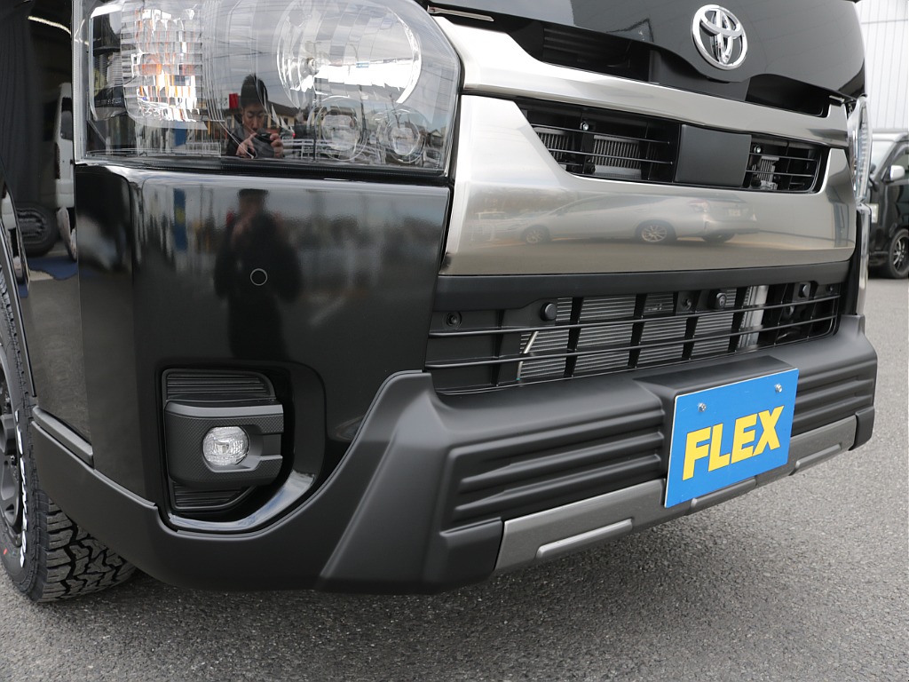 令和８年式ダークプライムＳ２８００ディーゼル４ＷＤカスタム車両入庫！新品オリジナルフロントバンパー新品オリジナル１６インチアルミ新品オリジナルオーバーフェンダー新品アルパインＢＩＧ－Ｘ１１インチナビ！