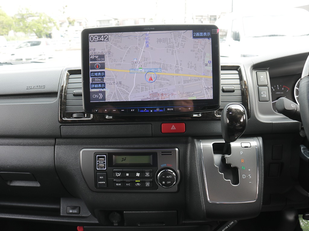 令和６年式ダークプライムⅡ２０００ガソリン２WDフレックスカスタム車両入庫！オリジナルフロントスポイラー２インチローダウンオリジナルオーバーフェンダーオリジナルＬＥＤテールアルパインＢＩＧ－Ｘ１１ナビ