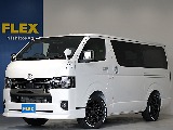 令和８年式ハイエースＶダークプライムⅡ２０００ガソリン２ＷＤカスタム車両入庫！新品オリジナルスポイラー新品オリジナル１７インチアルミ新品オリジナルオーバーフェンダー新品オリジナルＬＥＤテールベット装備