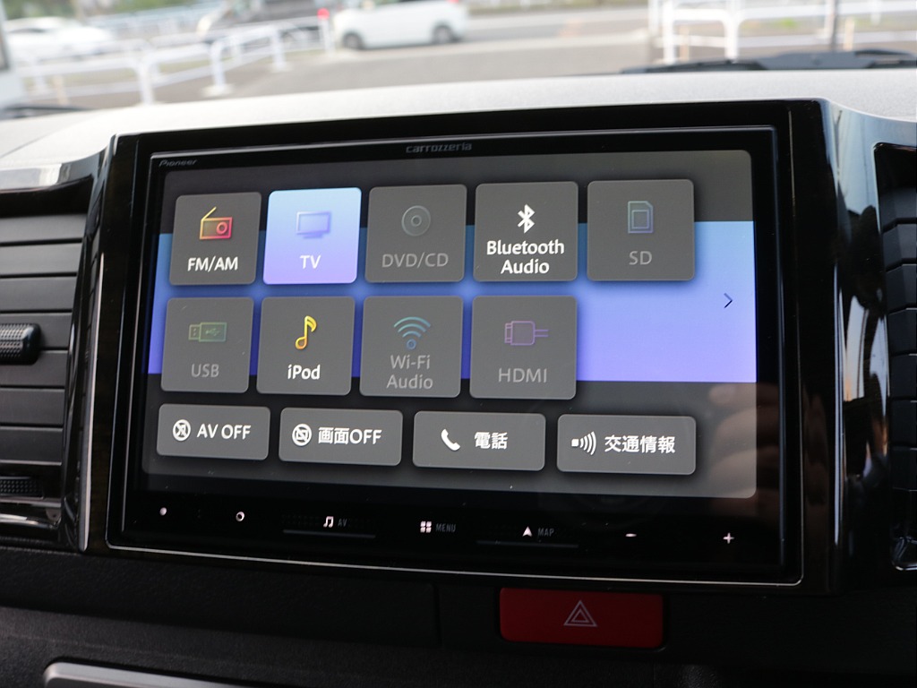 令和７年式ハイエースVダークプライムⅡ２８００ディーゼル４WDカスタム車両入庫！新品オリジナルフロントバンパー新品オリジナル１７インチアルミ新品オリジナルＬＥＤテールパイオニアナビフリップダウン装備！