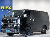 令和７年式ハイエースVダークプライムⅡ２８００ディーゼル４WDカスタム車両入庫！新品オリジナルフロントバンパー新品オリジナル１７インチアルミ新品オリジナルＬＥＤテールパイオニアナビフリップダウン装備！