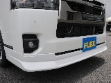 令和５年式ハイエースＶダークプライムⅡ２０００ガソリン２ＷＤフレックスカスタム入庫！新品オリジナルスポイラー新品オリジナルオーバーフェンダー新品オリジナル１８インチアルミ新品パイオニア９インチナビ装備
