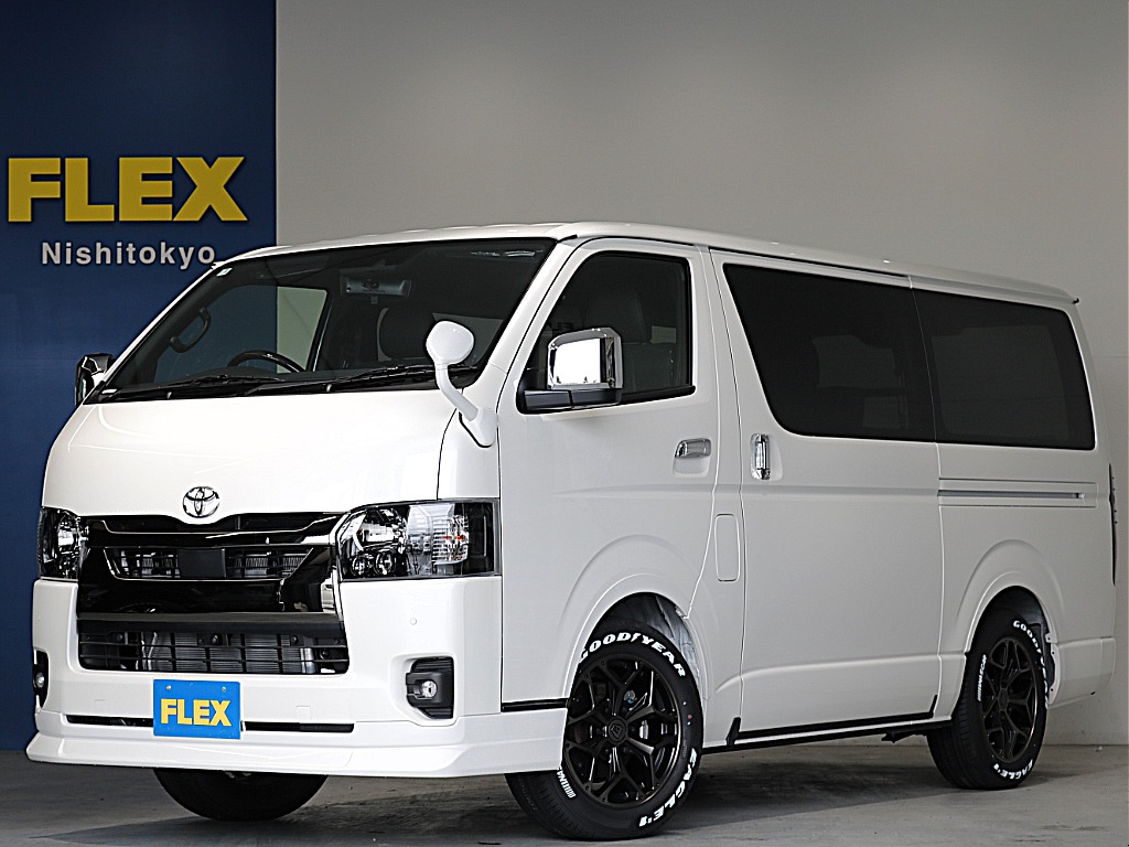 令和８年式ハイエースＶダークプライムⅡ２０００ガソリン２ＷＤカスタム車両入庫！！アルパインＢＩＧ－Ｘ１１インチナビビルトインＥＴＣ２．０装備ＨＤＭＩソケット増設オリジナルベットＫＩＴ装着済み！！