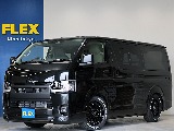 新車ハイエースＶ　ＤＸＧＬパッケージ２８００ディーゼルターボブラックスポーツパッケージ完成！！ＥＳＳＥＸフロントスポイラーオリジナル１７インチアルミナスカー１７インチタイヤ２インチダウンベット装備！！