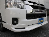 令和５年式ハイエースＶスーパーロング２８００ディーゼル４ＷＤ入庫！モデリスタフロントスポイラー純正１５インチアルミフロントセカンドシートスーパーＧＬ用に交換済みケンウッド９インチＳＤナビＥＴＣ２．０