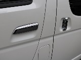 令和５年式ハイエースＶスーパーロング２８００ディーゼル４ＷＤ入庫！モデリスタフロントスポイラー純正１５インチアルミフロントセカンドシートスーパーＧＬ用に交換済みケンウッド９インチＳＤナビＥＴＣ２．０