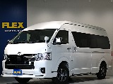 令和５年式ハイエースＶスーパーロング２８００ディーゼル４ＷＤ入庫！モデリスタフロントスポイラー純正１５インチアルミフロントセカンドシートスーパーＧＬ用に交換済みケンウッド９インチＳＤナビＥＴＣ２．０