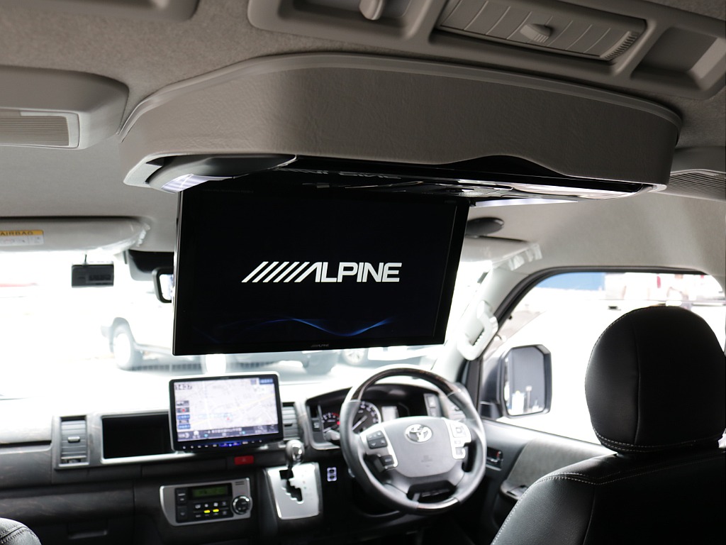 大画面アルパインＢＩＧ－Ｘ１１インチナビアルパイン１２．８フリップダウンモニター装着済み！！