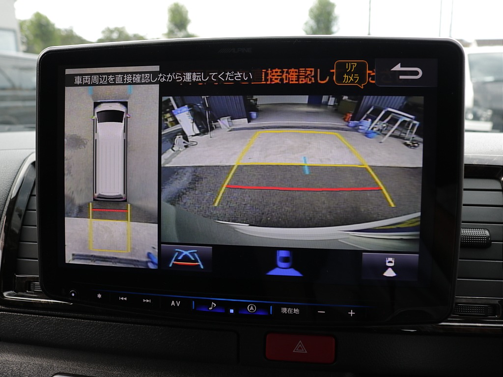 令和６年ダークプライムⅡ２０００ガソリン２WDカスタム車両入庫オリジナルフロントスポイラーオリジナルサイドステップオリジナルリアライナーオリジナル１８インチアルミＢＩＧ－Ｘ１１インチフリップダウン装備