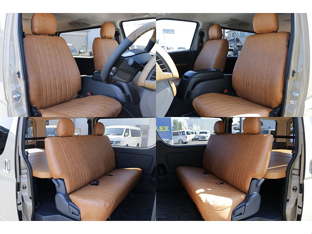 新品オリジナルクラシックシートカバーベージュ装着済み！！車内が明るくなります！！
