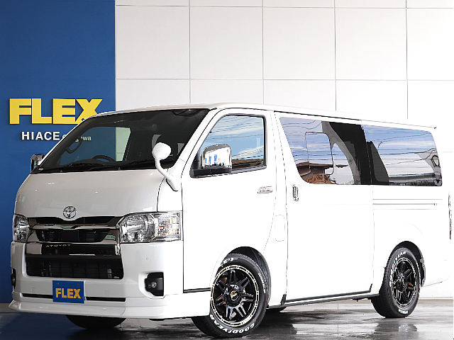 新車ハイエースS-GLダークプライムⅡディーゼルターボ4WD大人気のディーゼル4駆に便利な跳ね上げ式ベッドキット搭載しました♪