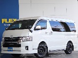 【厳選仕入れ中古】ハイエースバン　ワイド　ガソリン４WD　パールホワイト 大型ナビ搭載・車中泊仕様のお車ご入庫いたしました☆☆