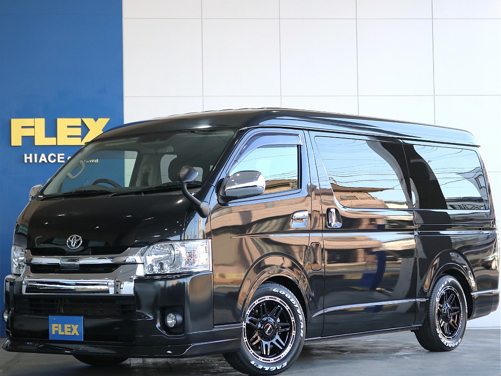 【厳選仕入中古車】ハイエースワゴン　ガソリン2WD　ブラックマイカ R2年式5万9千キロのVer1内装架装のお車入庫致しました☆☆