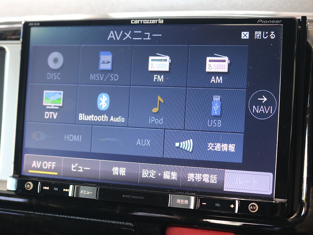 カロッツェリア8インチナビが装着されております☆