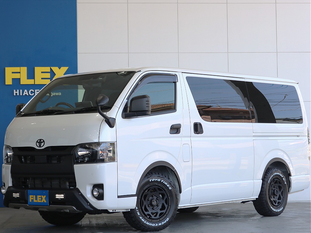 【厳選仕入中古車】ハイエースバン　ガソリン2WD　ホワイトパールベッドキット付きのオフロードPKGのお車入庫致しました☆☆