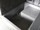 ベッドマット下にスペースがありテーブルやベッドマットがしまえます♪