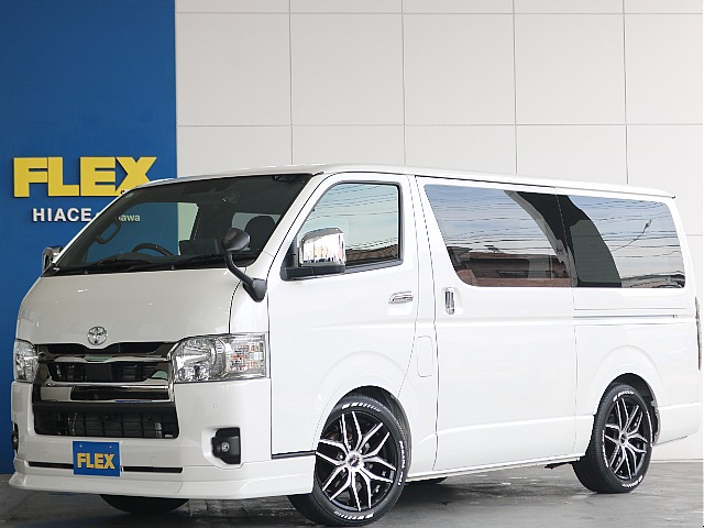【厳選仕入中古車】ハイエースバンS-GL　ダークプライムⅡガソリン２WD パールホワイトで車中泊仕様のお車ご入庫致しました♪♪