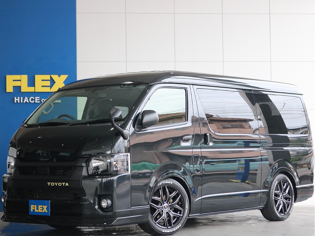 【厳選仕入れ中古】ハイエース　ワゴンGL　ガソリン２WD　ブラックマイカ 大勢でお出かけできカスタム多数のお車ご入庫致しました☆