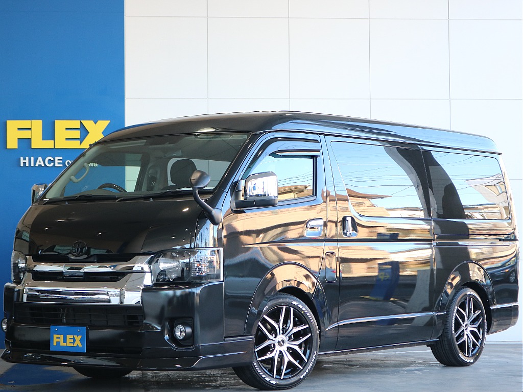 【厳選仕入れ中古】ハイエース　ワゴンGL　ガソリン２WD　ブラックマイカ 大勢でお出かけできカスタム多数のお車ご入庫致しました☆