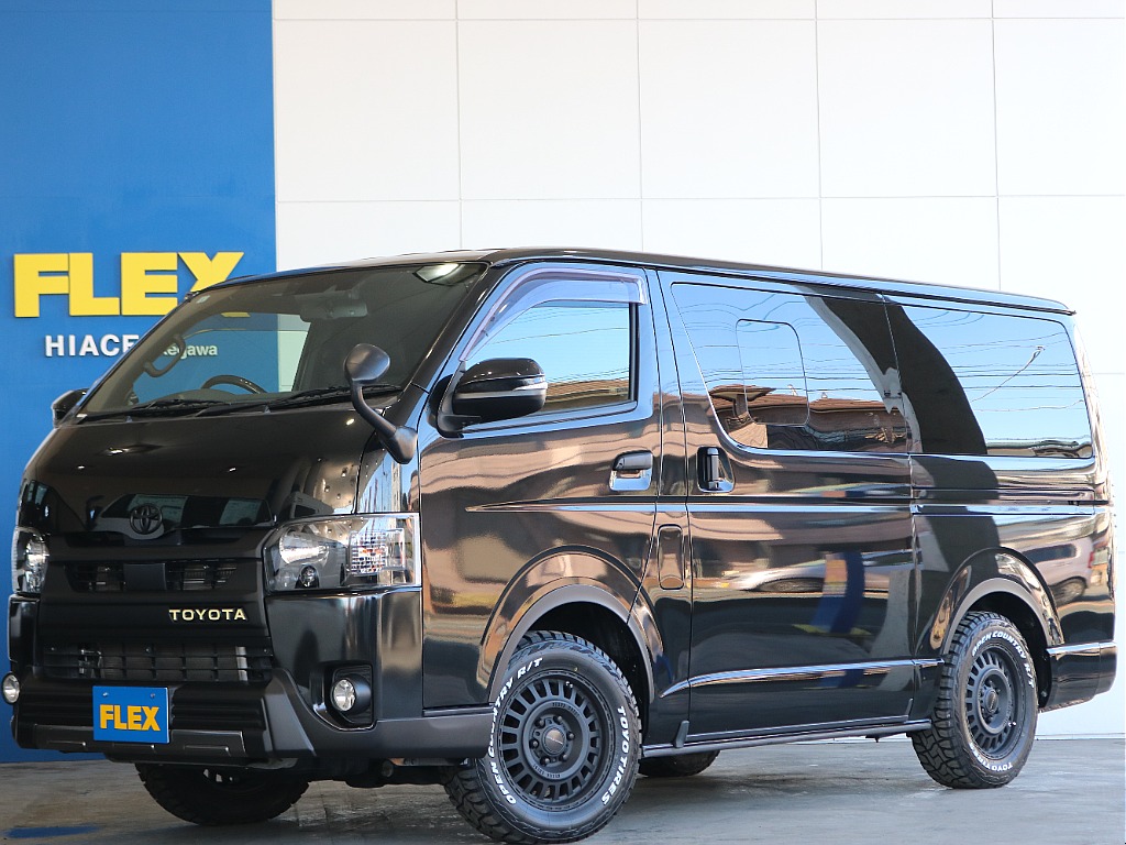 【厳選仕入中古車】ハイエースバンS-GL　ダークプライムⅡディーゼル 4WD ブラックで車中泊仕様のお車ご入庫致しました♪♪