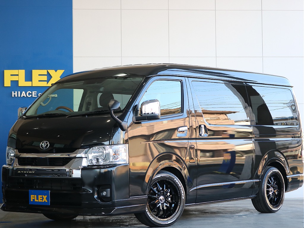 【厳選仕入中古車】ハイエース　ワゴン　ファインテックツアラー　ガソリン　2WD　ブラックマイカ キャプテンシートの特別感満載のお車にオリジナルカスタム車両が入庫致しました☆☆