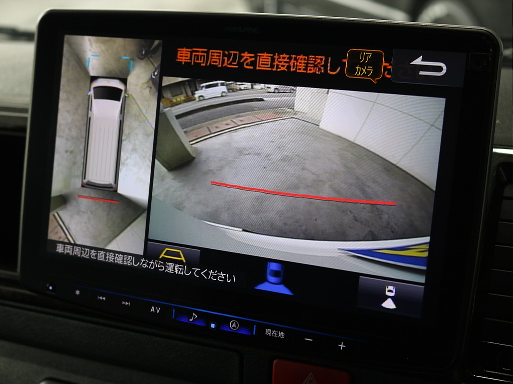 パノラミックビュー付きなのでバック時も安心です！