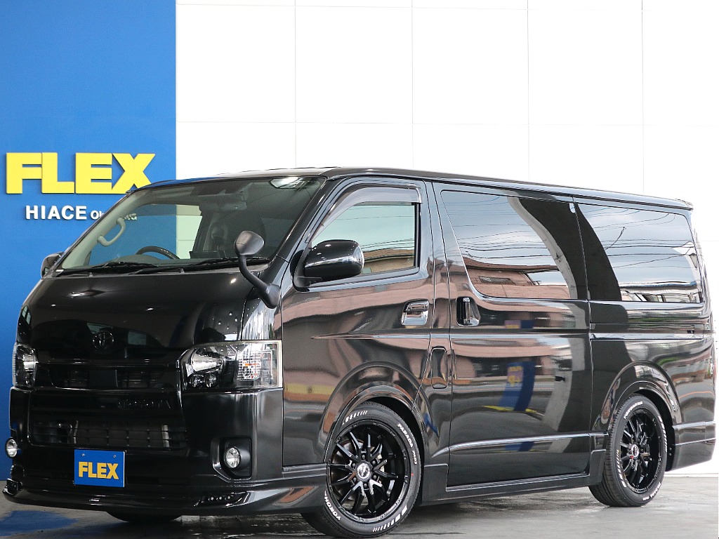 【厳選仕入れ中古車】　レジアスエースバン　スーパーGL　ダークプライム　ブラックマイカ　ディーゼル２WD こだわりの外装カスタムご入庫しました☆☆
