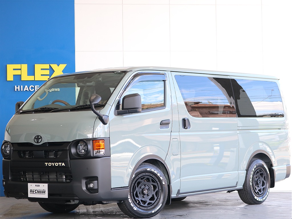 【厳選仕入中古車】ハイエースバン アースカラー カーキ ディーゼル２WD ☆ベッドキットやカーテン車中泊仕様☆全国ご納車可能！！