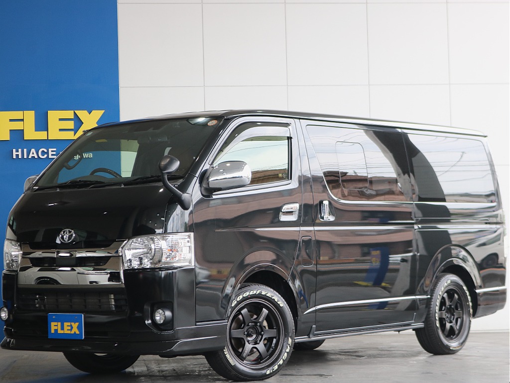 【厳選仕入れ中古車】ハイエースバン　ダークプライムⅡ ディーゼル４WD　レイズホイール 内外装カスタムこだわりの1台♪