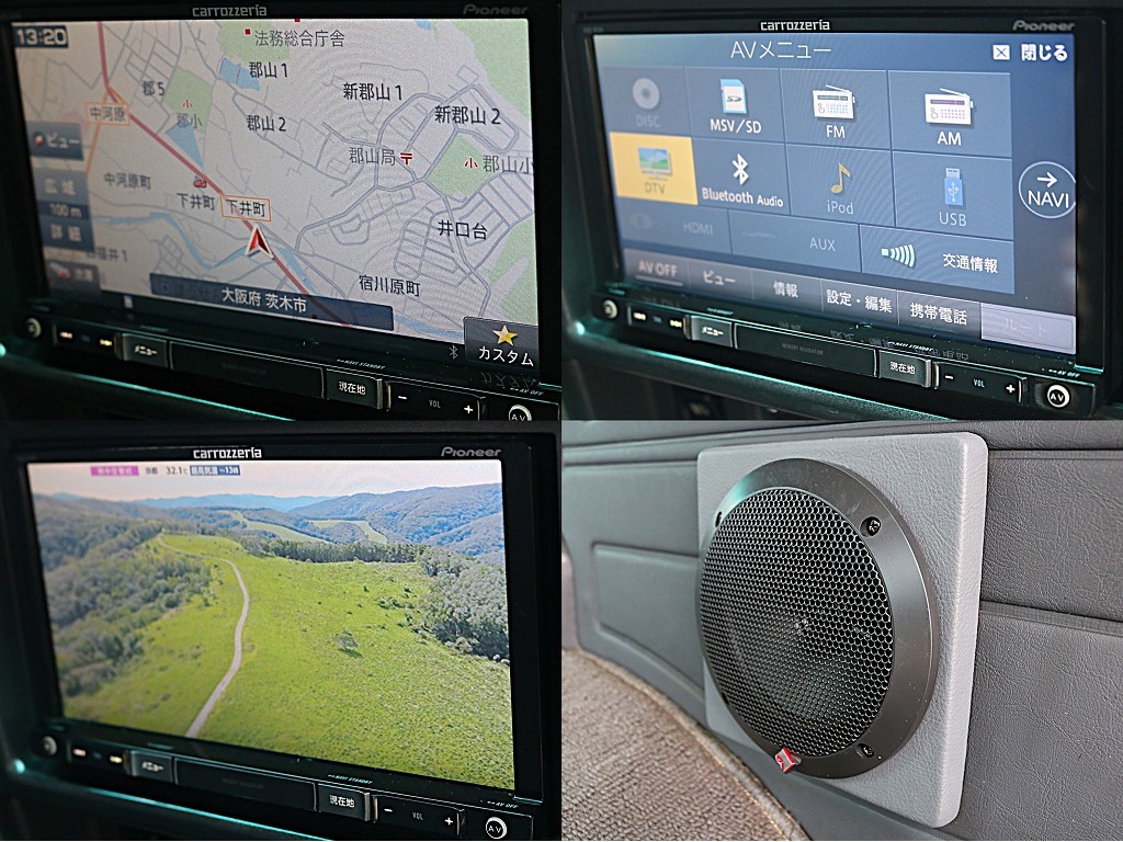Bluetooth対応フルセグナビが装着済み！