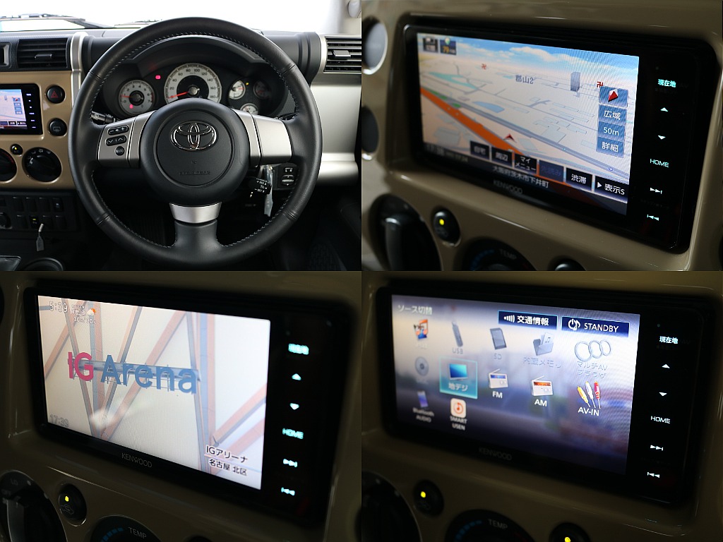 Kenwood製フルセグナビ(Bluetooth対応)。