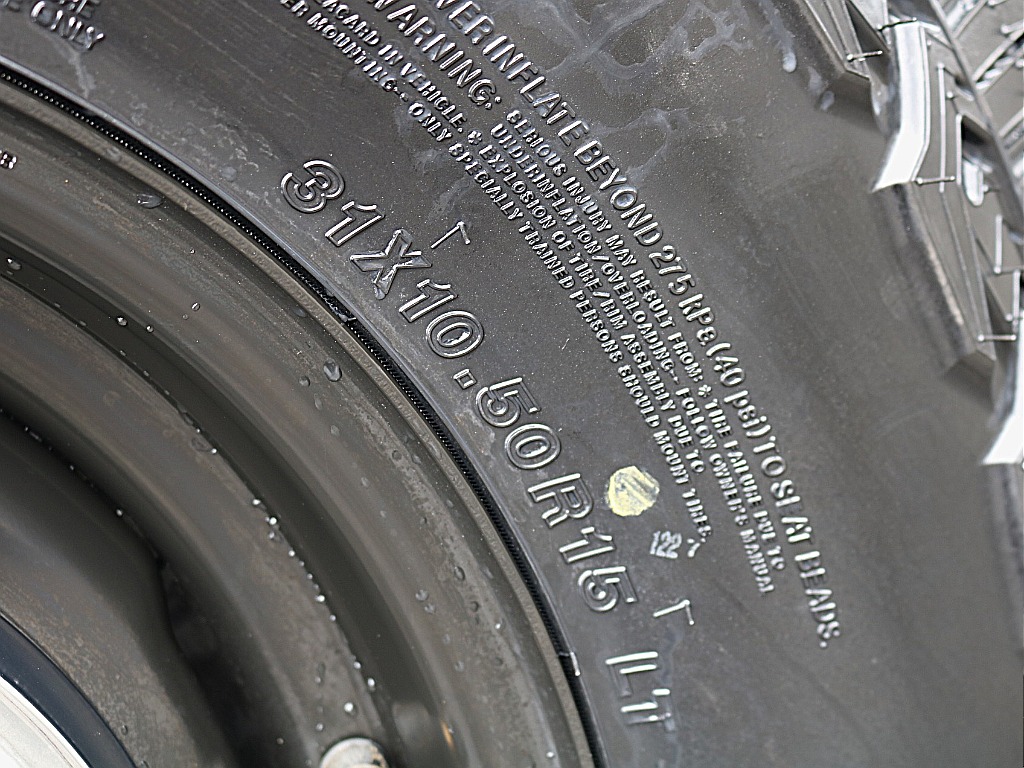 タイヤサイズ。