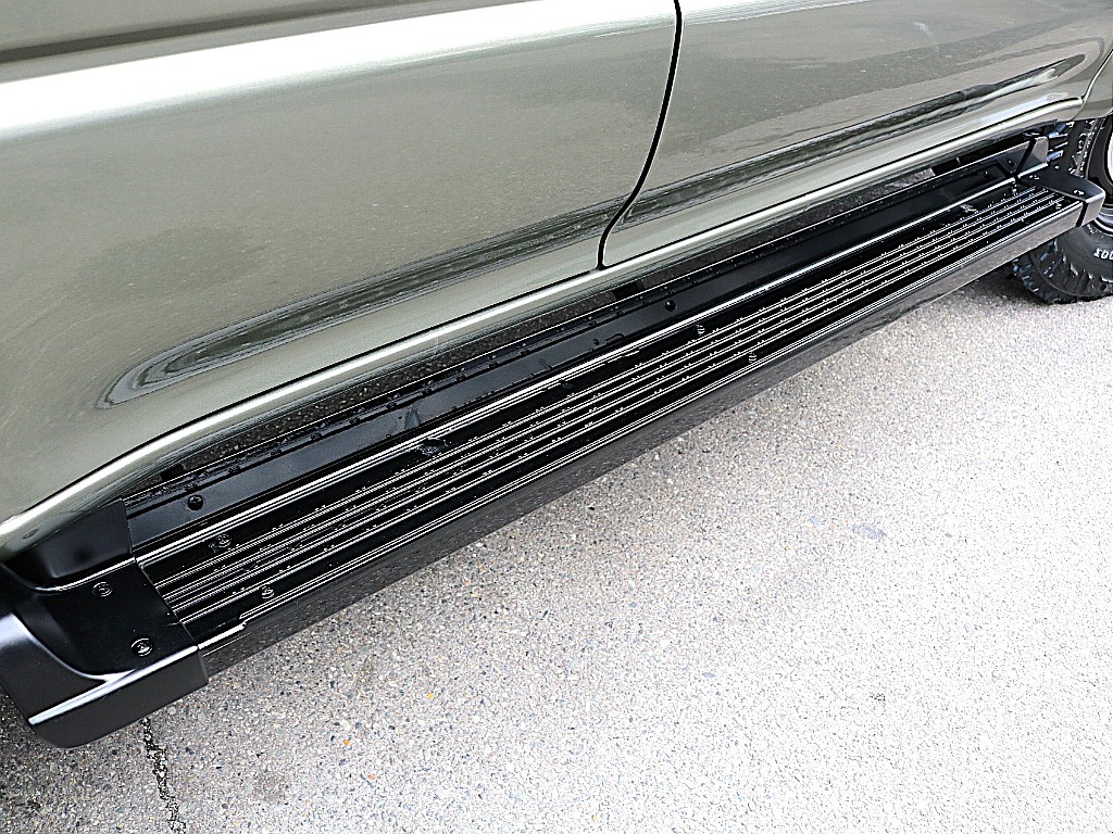 サイドステップは艶有りの黒です。