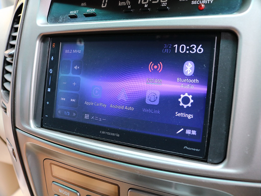 嬉しいマルチレスで、pioneerのDO装着済み。