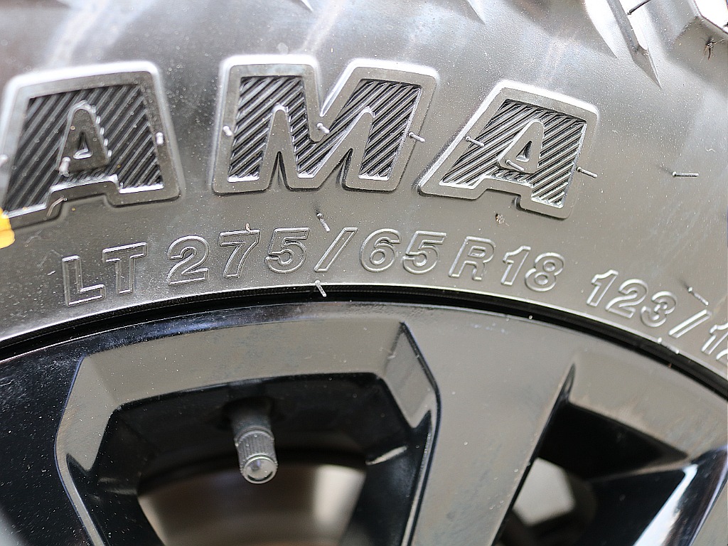 タイヤサイズ。