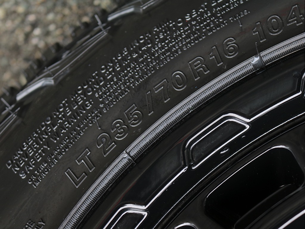 タイヤサイズ。