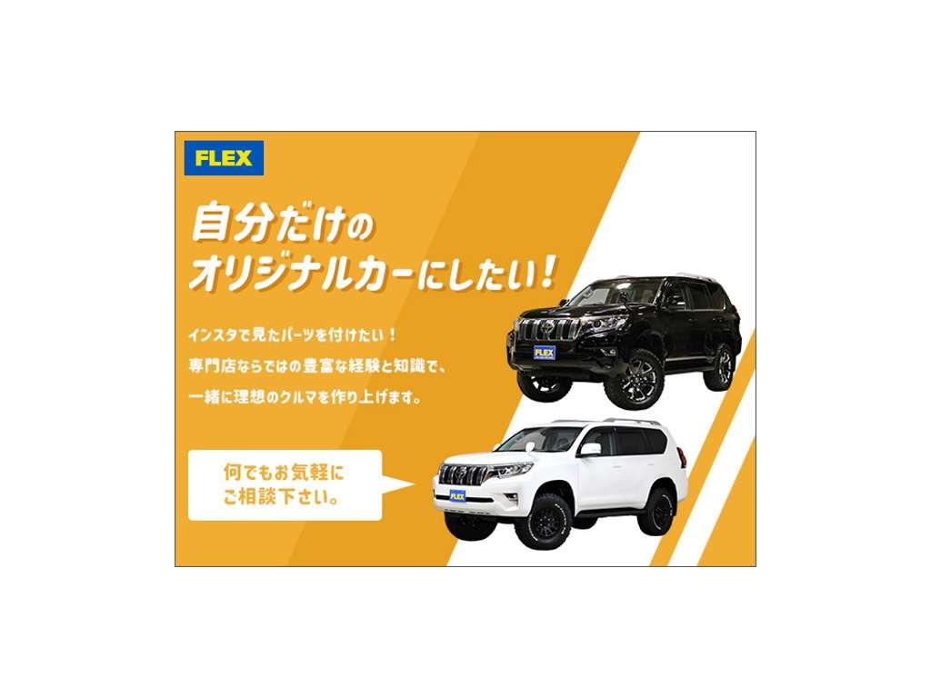 お好きなカスタムが可能！