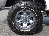 純正クロームメッキスチールホイール×BFGoodrichATタイヤの組み合わせ！