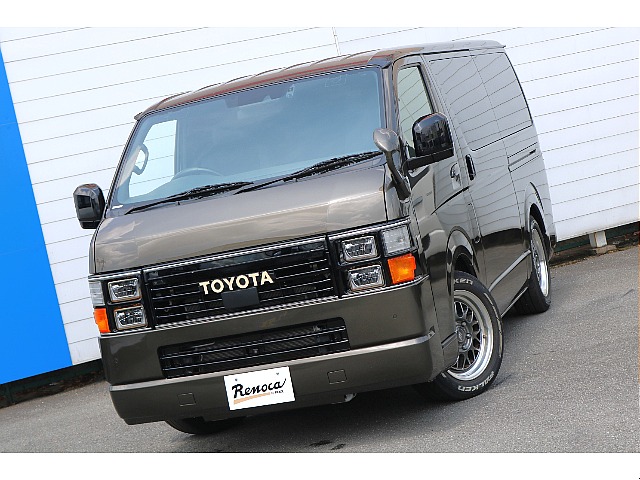 【Renoca】R5年式ハイエースバンS-GLダークプライムⅡディーゼル２WD！おしゃれな角目フェイス！