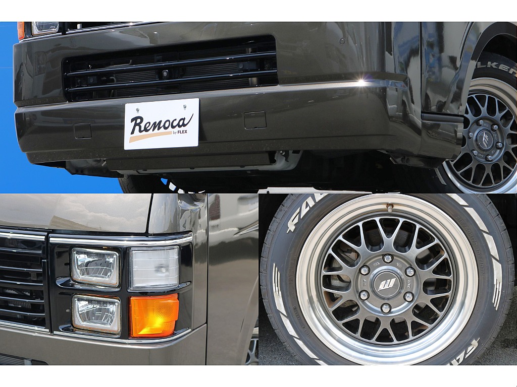 お洒落な角目4灯！