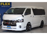 【厳選中古車】ハイエースＶ　スーパーＧＬダークプライム　2700ワイドミドル　ユーアイビークル製スライドフロア　バットフェイスボンネット