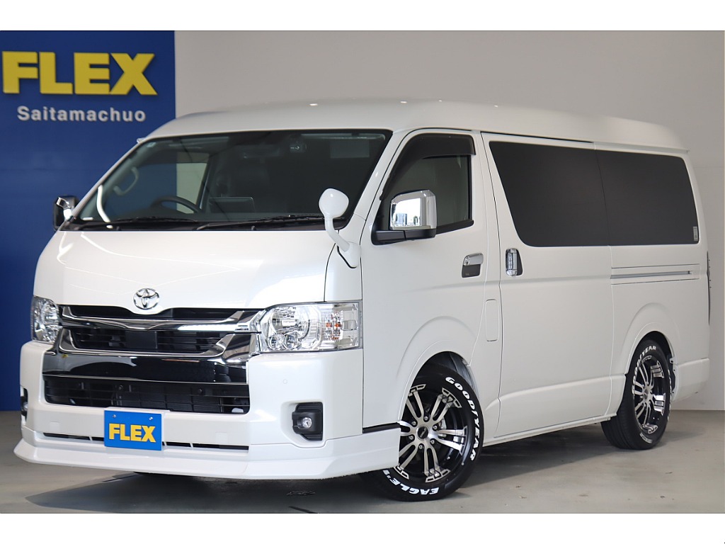 【厳選中古】ハイエースワゴン　GL　２ＷＤ　NEWAS内装　フルフラット　ベッド　テーブル　アルパイン　ルーフスピーカー　カスタム多数！