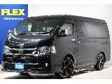 【買取直販】ハイエースバン　スーパーGL　ダークプライムⅡ　ガソリン４WD　フロントスポイラー　LEDテール　ベッドキット！