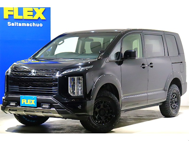 デリカD：5 2.2 G パワーパッケージ ディーゼルターボ 4WD ブラックエディション仕様 リフトアップ JAOS製フロントバンパー！