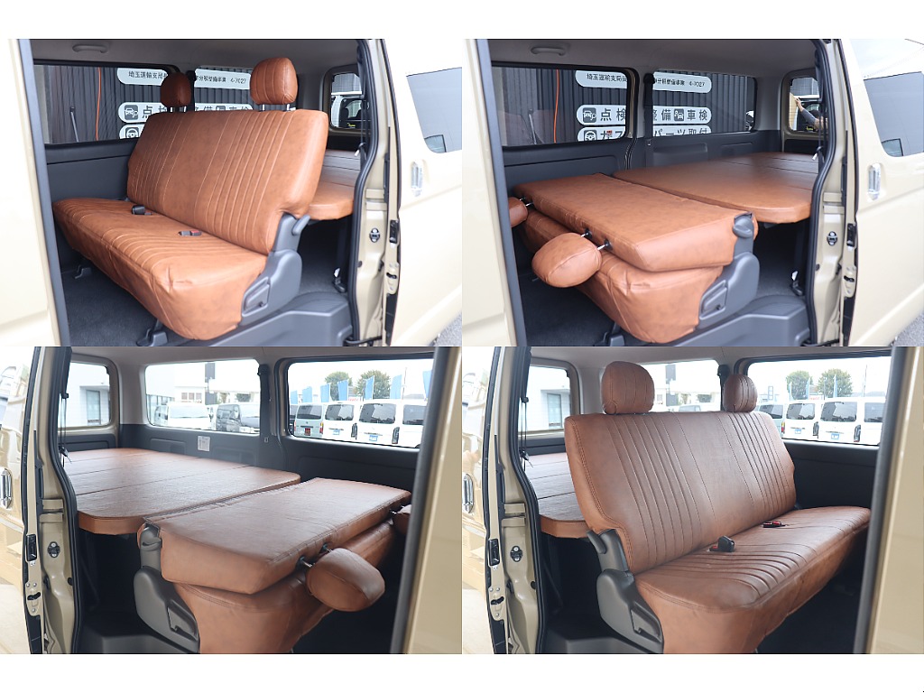 セカンドシートはワンタッチでリクライニング、折り畳みが可能です！